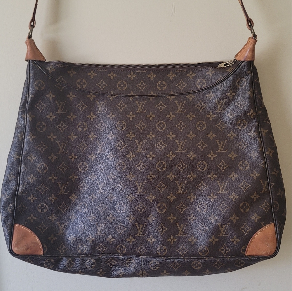 Louis Vuitton Brown Gold Monogram Travel Weekender Luggage Bag